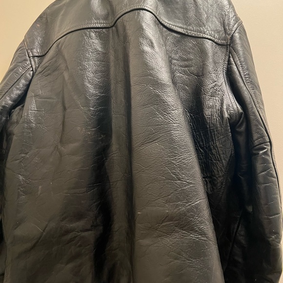 Mens Antique 1950’s Leather Jacket - Picture 5 of 10